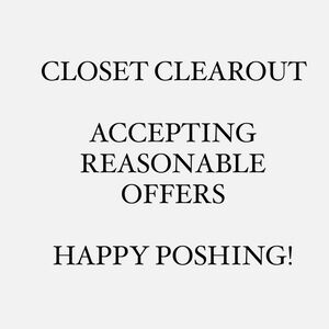 CLOSET CLEAROUT